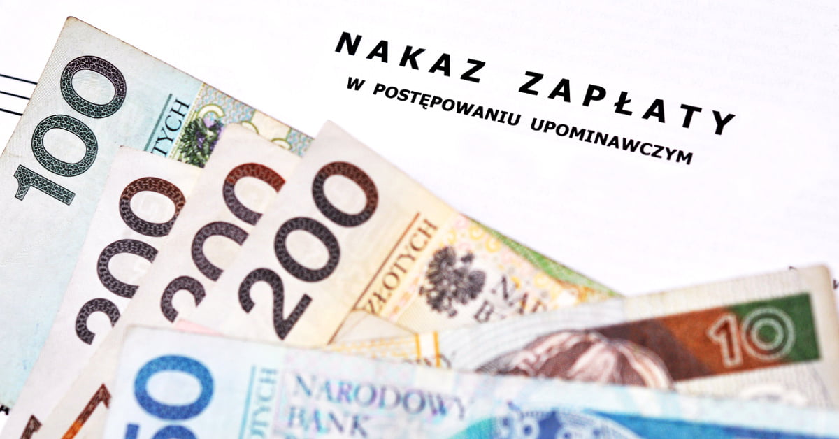 Dokumenty sądowe — nakaz zapłaty